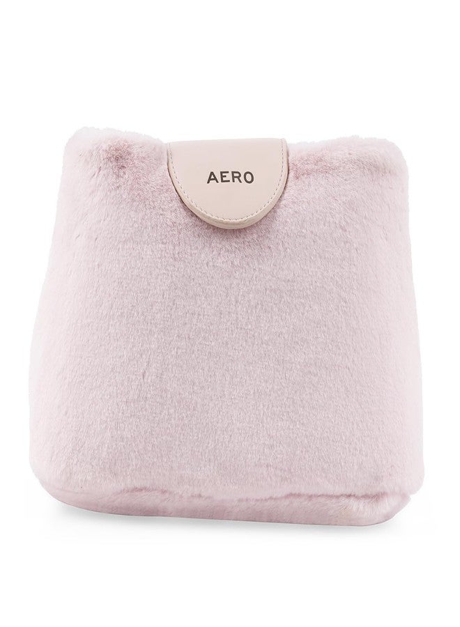 ايروبوستال حقيبة يد نسائية من الفرو الصناعي والجلد الصناعي من إيروبوستال روزلين - وردي - Image 1